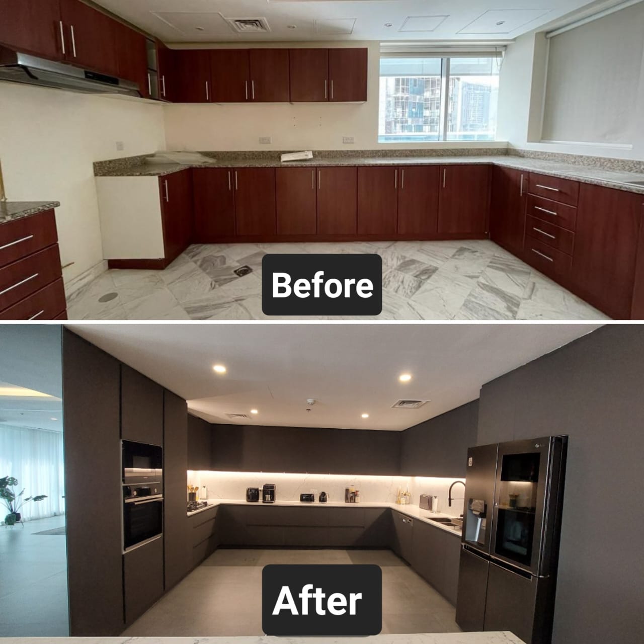 Kitchen renovation in Business Bay